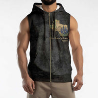 Pray for Texas Sleeveless Zip Hoodie Hill Country Strong - Wonder Print Shop