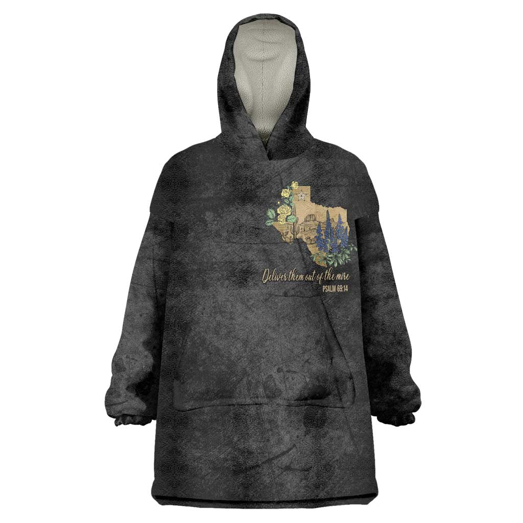 Pray for Texas Wearable Blanket Hoodie Hill Country Strong - Wonder Print Shop