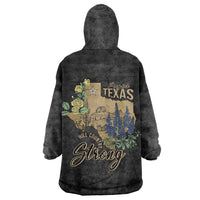 Pray for Texas Wearable Blanket Hoodie Hill Country Strong - Wonder Print Shop
