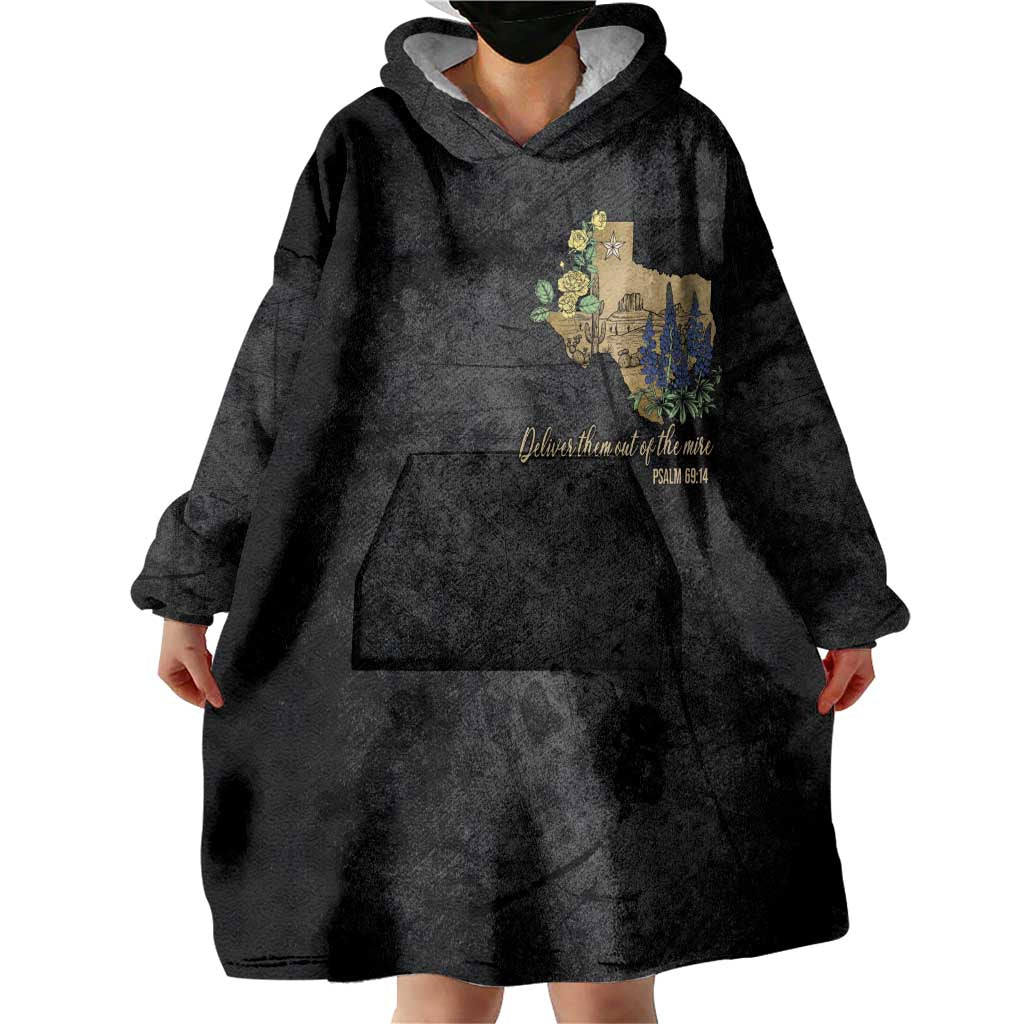 Pray for Texas Wearable Blanket Hoodie Hill Country Strong - Wonder Print Shop