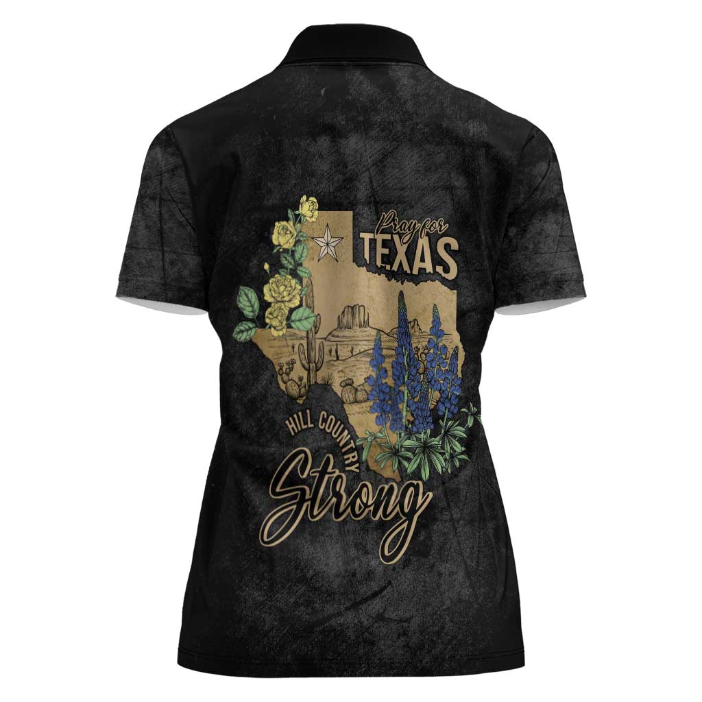 Pray for Texas Women Polo Shirt Hill Country Strong - Wonder Print Shop