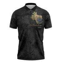 Pray for Texas Zipper Polo Shirt Hill Country Strong - Wonder Print Shop