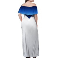 Personalised England Football Off Shoulder Maxi Dress The Lionesses Women World Cup 2023 - Wonder Print Shop