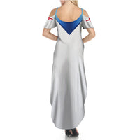 Personalised England Football Summer Maxi Dress The Lionesses Women World Cup 2023 - Wonder Print Shop