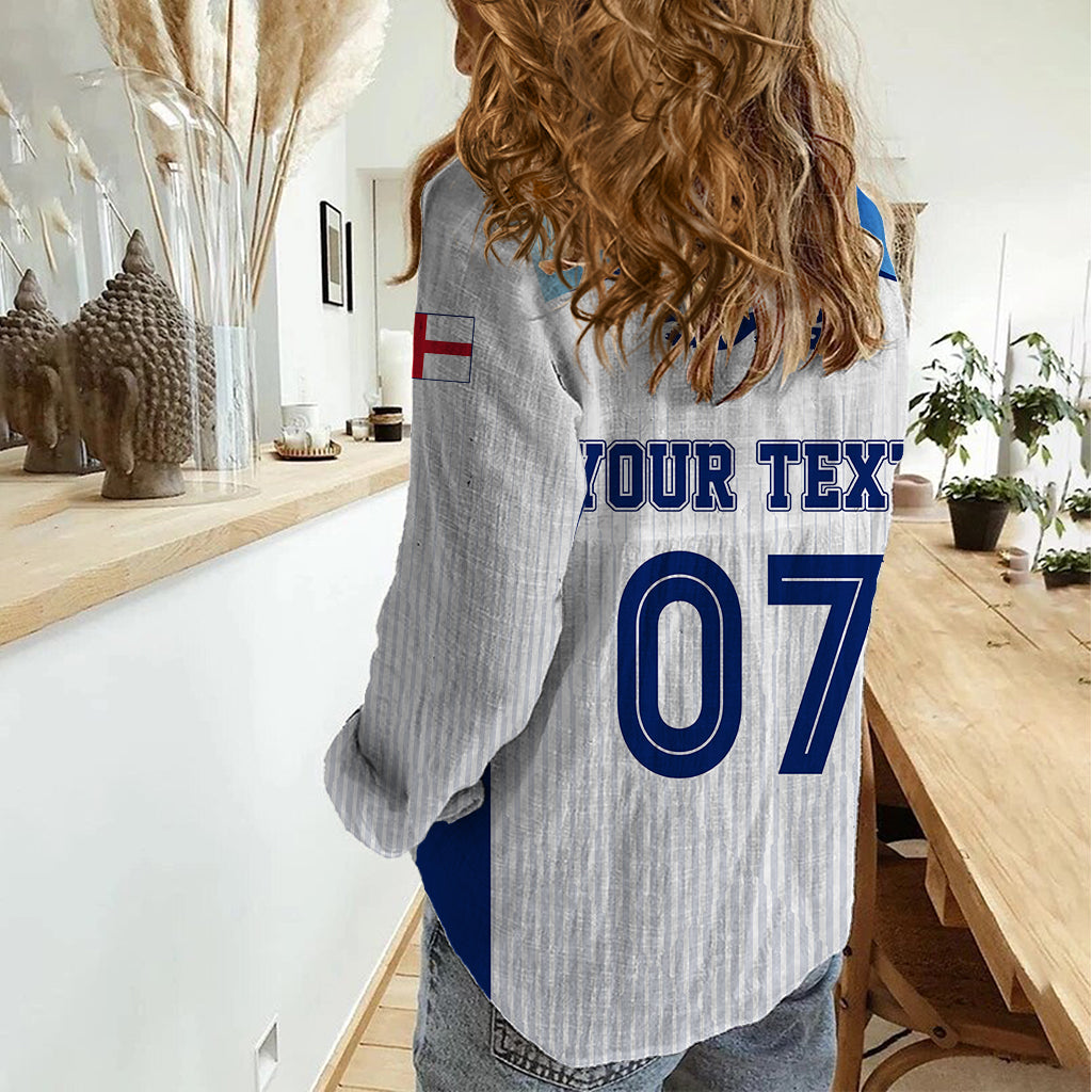 Personalised England Football Women Casual Shirt The Lionesses Women World Cup 2023 - Wonder Print Shop