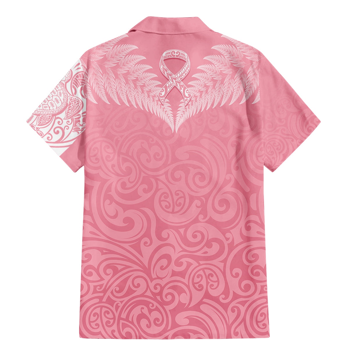 Personalised New Zealand Family Matching Mermaid Dress and Hawaiian Shirt Pink Ribbon Tattoo Mix Silver Fern LT7 - Wonder Print Shop