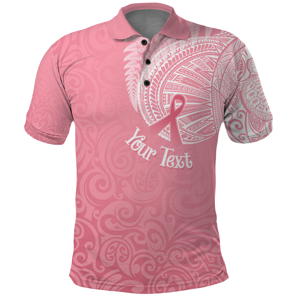 personalised-new-zealand-polo-shirt-pink-ribbon-tattoo-mix-silver-fern