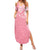 Personalised New Zealand Summer Maxi Dress Pink Ribbon Tattoo Mix Silver Fern - Wonder Print Shop