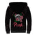 In October We Wear Pink Breast Cancer Awareness Sherpa Hoodie Skull and Roses - Black - Wonder Print Shop