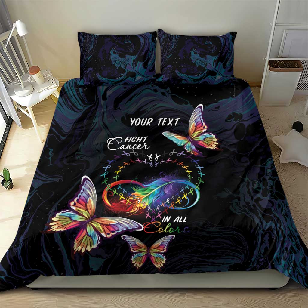 Fight Cancer In All Colors Bedding Set Whimsical Butterflies LT7 - Wonder Print Shop