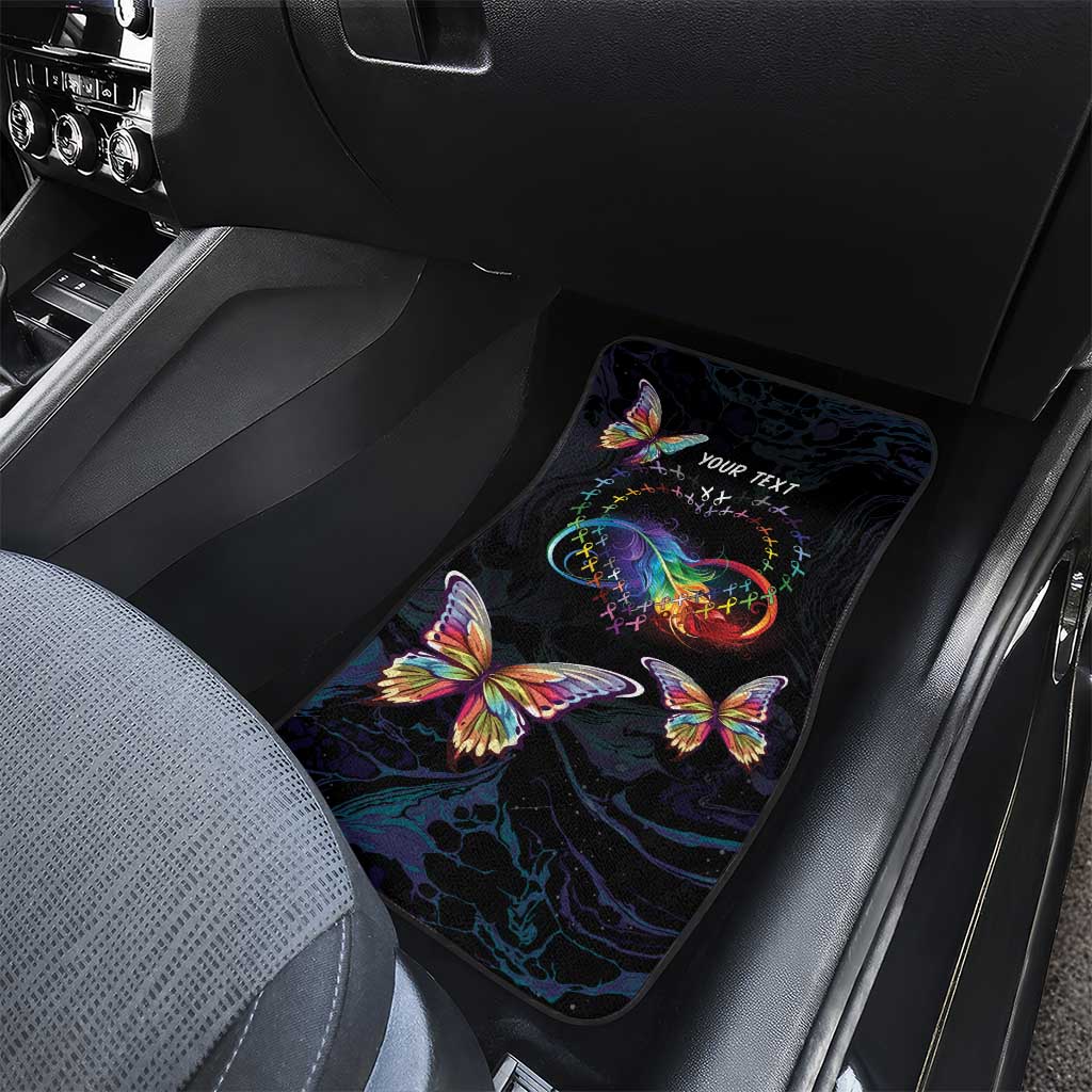 Fight Cancer In All Colors Car Mats Whimsical Butterflies LT7 - Wonder Print Shop