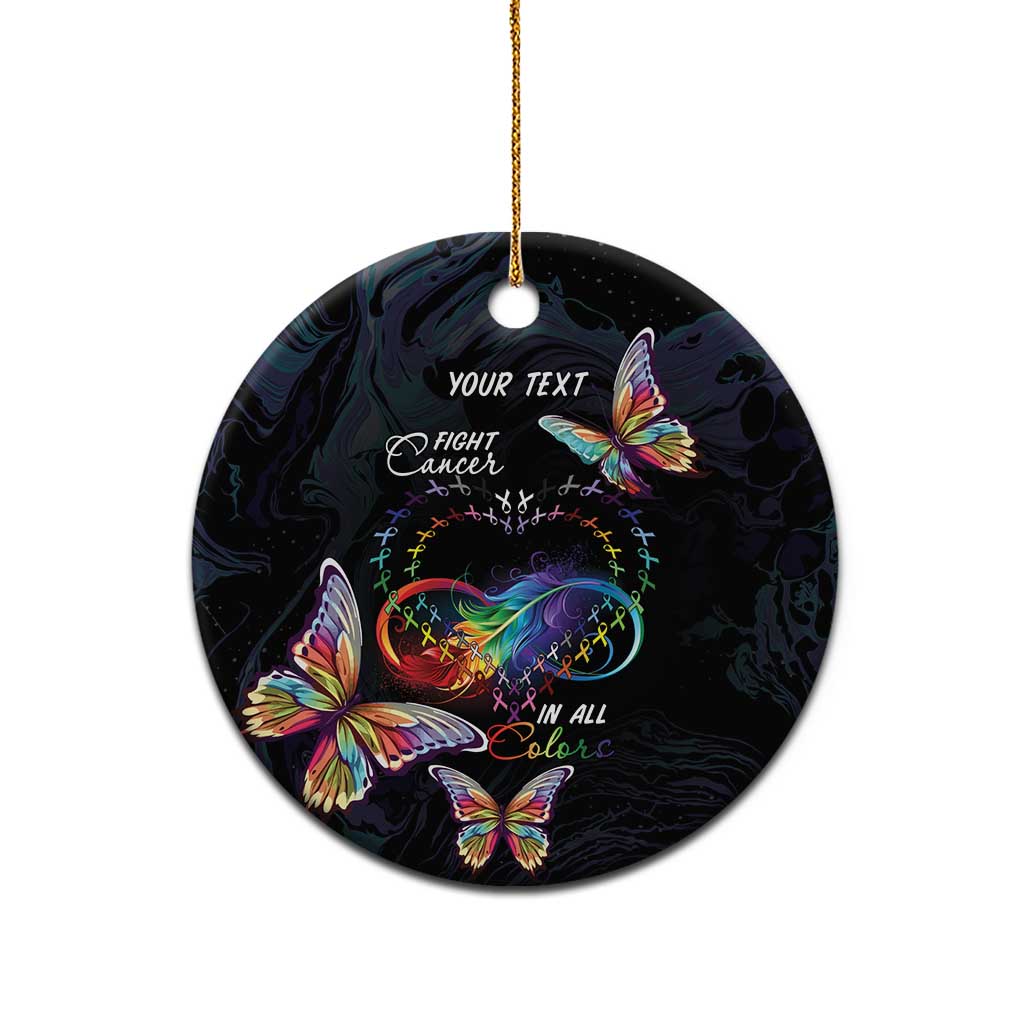 Fight Cancer In All Colors Ceramic Ornament Whimsical Butterflies LT7 - Wonder Print Shop
