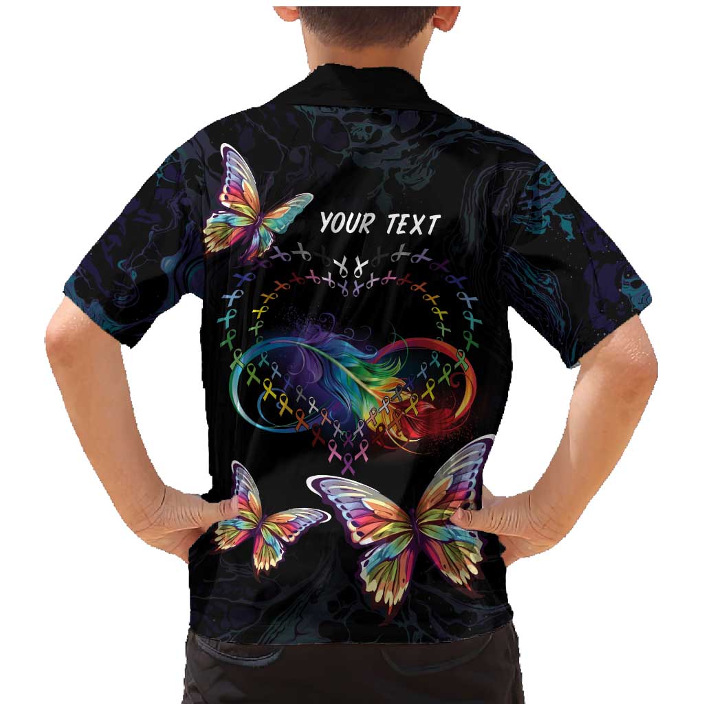 Fight Cancer In All Colors Family Matching Mermaid Dress and Hawaiian Shirt Whimsical Butterflies LT7 - Wonder Print Shop