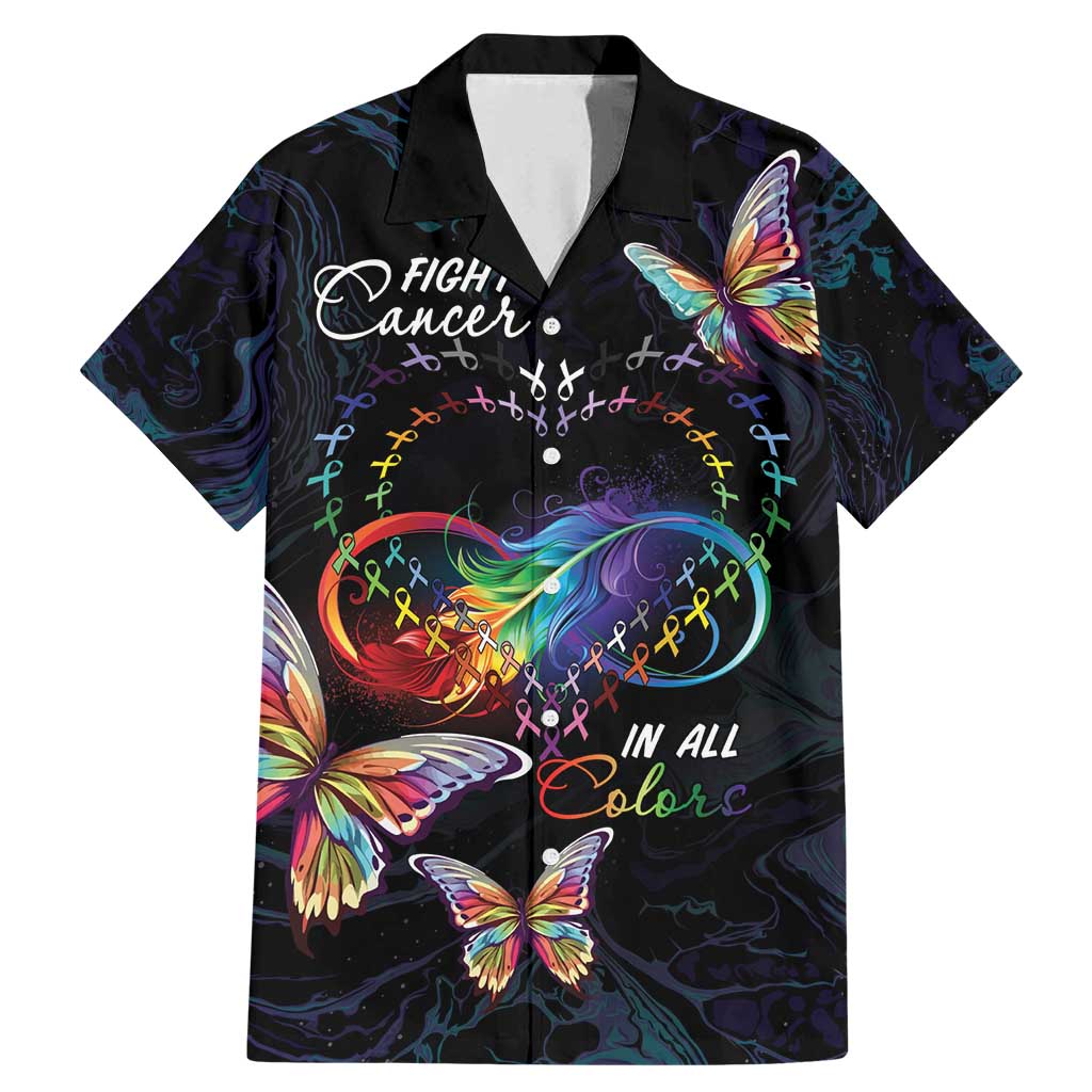 Fight Cancer In All Colors Family Matching Mermaid Dress and Hawaiian Shirt Whimsical Butterflies LT7 - Wonder Print Shop