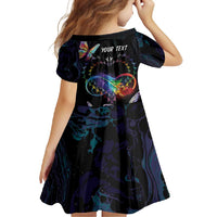 Fight Cancer In All Colors Family Matching Off Shoulder Maxi Dress and Hawaiian Shirt Whimsical Butterflies LT7 - Wonder Print Shop