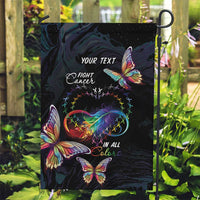Fight Cancer In All Colors Garden Flag Whimsical Butterflies - Wonder Print Shop