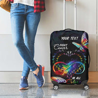 Fight Cancer In All Colors Luggage Cover Whimsical Butterflies - Wonder Print Shop