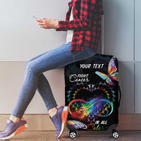 Fight Cancer In All Colors Luggage Cover Whimsical Butterflies - Wonder Print Shop