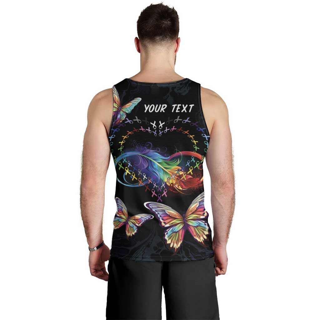 Fight Cancer In All Colors Men Tank Top Whimsical Butterflies - Wonder Print Shop