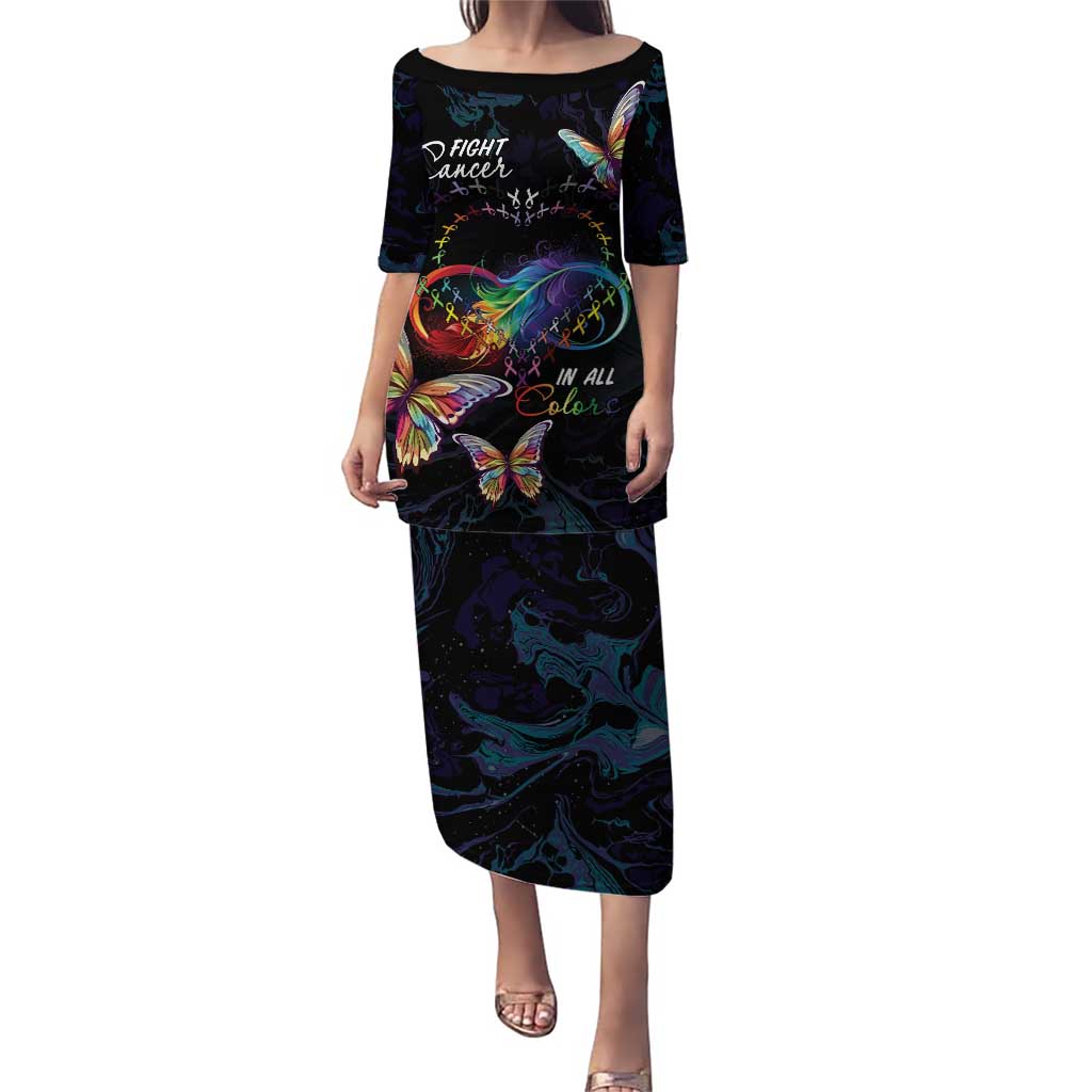 Fight Cancer In All Colors Puletasi Whimsical Butterflies - Wonder Print Shop