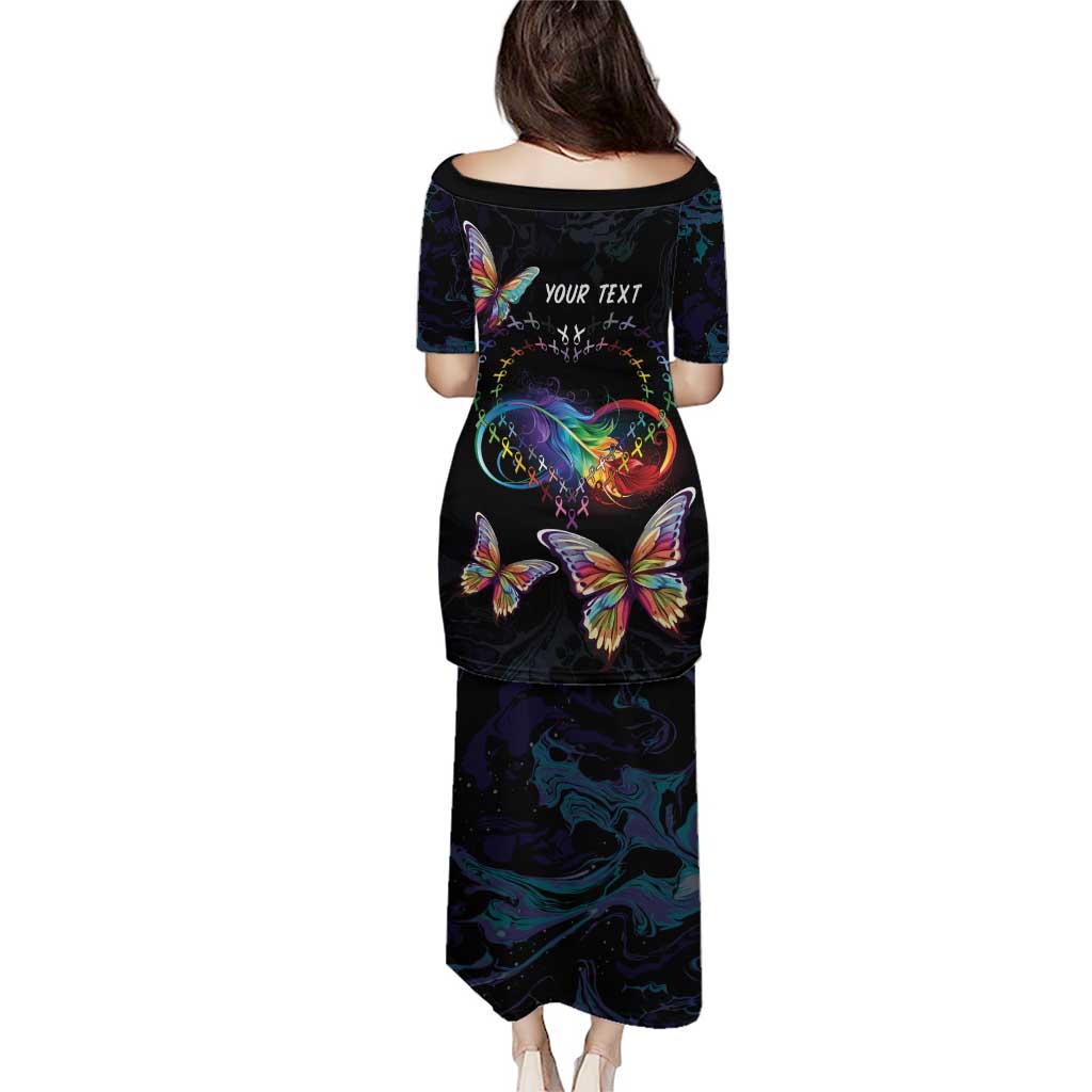 Fight Cancer In All Colors Puletasi Whimsical Butterflies - Wonder Print Shop