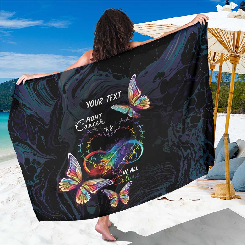 Fight Cancer In All Colors Sarong Whimsical Butterflies - Wonder Print Shop