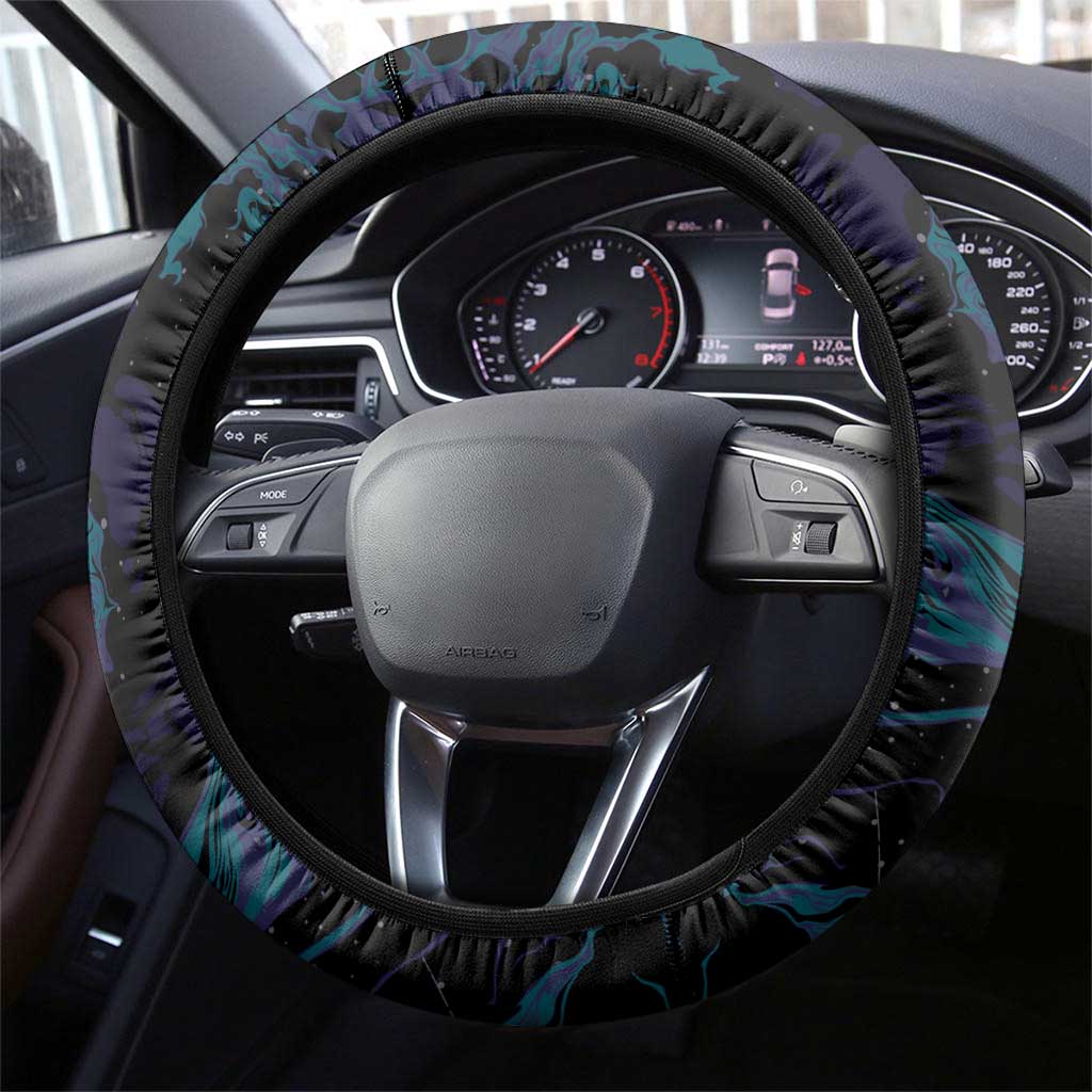 Fight Cancer In All Colors Steering Wheel Cover Whimsical Butterflies - Wonder Print Shop