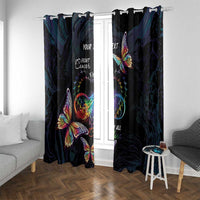 Fight Cancer In All Colors Window Curtain Whimsical Butterflies - Wonder Print Shop