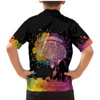 Autism Wired Differently Colors Splash Family Matching Mermaid Dress and Hawaiian Shirt LT7 - Wonder Print Shop