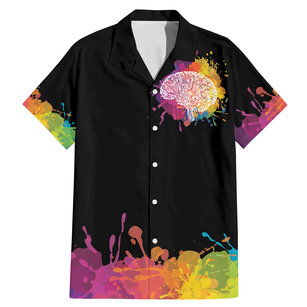 Autism Wired Differently Colors Splash Family Matching Mermaid Dress and Hawaiian Shirt LT7 - Wonder Print Shop