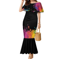 Autism Wired Differently Colors Splash Family Matching Mermaid Dress and Hawaiian Shirt LT7 - Wonder Print Shop