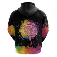 Autism Wired Differently Colors Splash Hoodie - Wonder Print Shop