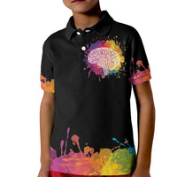 Autism Wired Differently Colors Splash Kid Polo Shirt - Wonder Print Shop
