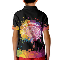 Autism Wired Differently Colors Splash Kid Polo Shirt - Wonder Print Shop