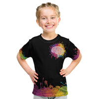 Autism Wired Differently Colors Splash Kid T Shirt - Wonder Print Shop