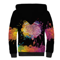Autism Wired Differently Colors Splash Sherpa Hoodie - Wonder Print Shop