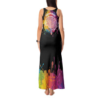 Autism Wired Differently Colors Splash Tank Maxi Dress - Wonder Print Shop