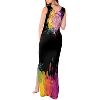 Autism Wired Differently Colors Splash Tank Maxi Dress - Wonder Print Shop