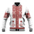 Latvia Jani Midsummer Baseball Jacket Red White Latvijas Auseklis