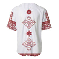 Latvia Jani Midsummer Baseball Jersey Red White Latvijas Auseklis