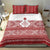 Latvia Jani Midsummer Bedding Set Red White Latvijas Auseklis