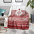 Latvia Jani Midsummer Blanket Red White Latvijas Auseklis