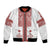 Latvia Jani Midsummer Bomber Jacket Red White Latvijas Auseklis