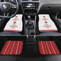 Latvia Jani Midsummer Car Mats Red White Latvijas Auseklis