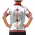 Latvia Jani Midsummer Family Matching Mermaid Dress and Hawaiian Shirt Red White Latvijas Auseklis