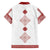 Latvia Jani Midsummer Family Matching Off The Shoulder Long Sleeve Dress and Hawaiian Shirt Red White Latvijas Auseklis