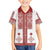 Latvia Jani Midsummer Family Matching Tank Maxi Dress and Hawaiian Shirt Red White Latvijas Auseklis