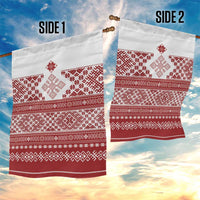 Latvia Jani Midsummer Garden Flag Red White Latvijas Auseklis