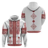 Latvia Jani Midsummer Hoodie Red White Latvijas Auseklis