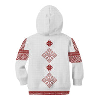 Latvia Jani Midsummer Kid Hoodie Red White Latvijas Auseklis